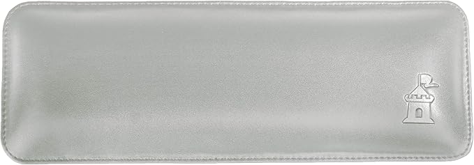Bailey Compact by Castle - Wrist Rest for Keyboards with Around 61 Keys - Leather Ergonomic Computer Extra Firm Keyboard Wrist Support for Typists Gaming Heavy Office Use (Stone Compact Size)
