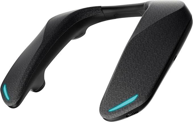 Panasonic SoundSlayer Wireless Wearable Speaker System for Gaming Movies and Music Lightweight Neck Speaker with Built-in Microphone and Immersive Dimensional Sound - SC-GNW10 (Black)