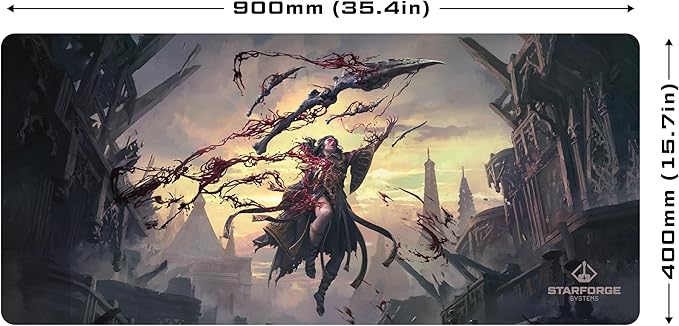 Blood Mage - Path of Exile 2 Gaming Desk Mat – Large Extended Mouse &amp Keyboard Pad