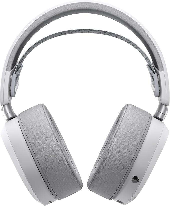 ASUS ROG Pelta Wireless Gaming Headset with Detachable Mic – Tri-Mode (BT 2.4GHz USB-C) 50mm Titanium-Plated Drivers 70Hr Battery Ergonomic Lightweight for PC PS5 PS4 Switch Mobile - White