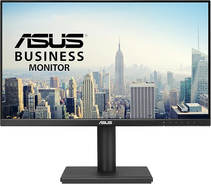 ASUS BE249CGN 23.8 FHD IPS Docking Monitor (1920 x 1080) 5ms Response Time 120Hz Frameless USB-C Docking RJ45 HDMI DisplayPort Speakers Ergonomic Design Low Blue Light