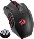 Redragon M921 MMO Gaming Mouse 12400 DPI High Precision Wired RGB Mice w/18 Programmable Buttons 12 Side Macro Keys Software Supports for PC Laptop