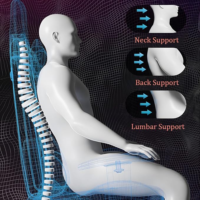 Ergonomic Video Game ChairsPu Leather Video Game Chairs For Adults 360°Swivel Adjustable Office Chair Gamer ChairWith Footrest Comfortable Game Lumbar Headrest Backrest RecliningGreen+white