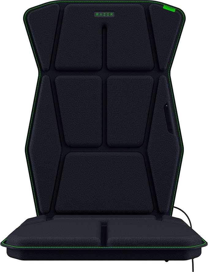 Razer Freyja HD Haptic Gaming Chair Cushion: Multi-Directional Haptics - Haptic EQ Customization via Razer Synapse - HyperSpeed Wireless &amp Bluetooth - Adjustable Strap for Universal Fit