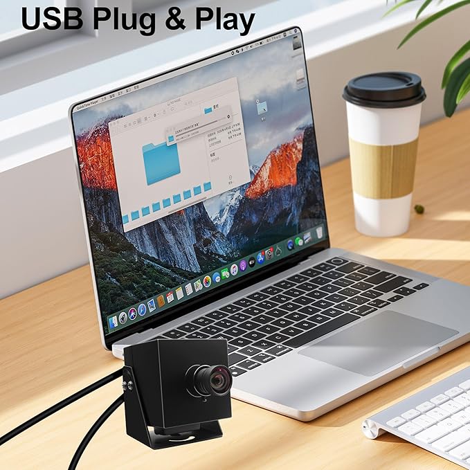 MMlove HDMI USB Camera 4K 30FPS Webcam USB2.0/HDMI Simultaneous Output 80° Wide Angle H.264 2X Digital Zoom PC Streaming Web Camera USB Plug &amp Play for Linux Windows Android Mac Raspberry Pi