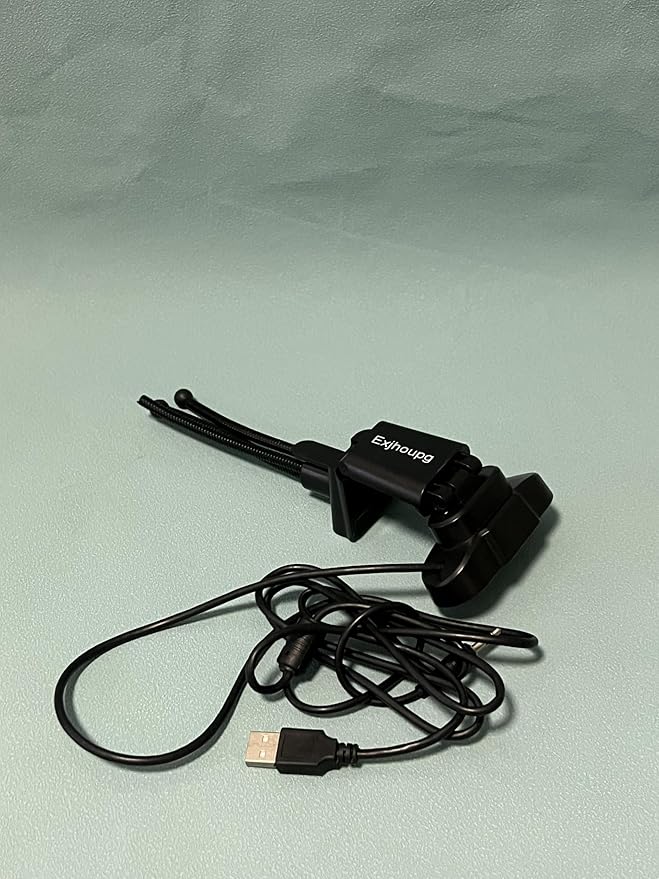 Exjhoupg Webcams with Tripod Stand Widescreen USB Computer Camera Streaming Mic Web cam for Online Calling/Conferencing