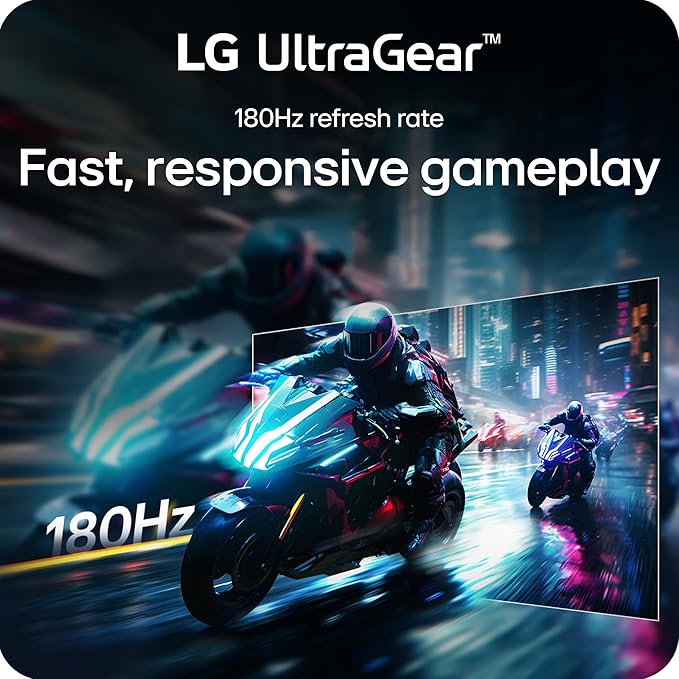 LG 27G810A-B 27-inch Ultragear 4K UHD (3840 x 2160) IPS Gaming Monitor Dual Mode UHD 180Hz or FHD 360Hz 1ms NVIDIA G-Sync AMD FreeSync Premium VESA DisplayHDR 400 HDMI 2.1 Black