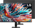 LG 27 Inch IPS Monitor Full HD (1920 x 1080) Display 120Hz 1ms MBR 99% sRGB HDR10 WebOS Tilt Adjustable HDMI x 1 Borderless Display for Gaming and Office