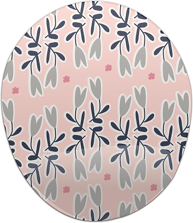Ergonomic Mouse Pad with Wrist Rest Digital Printed Mouse Mat for Tendon Sheath Problems Non-Slip Base for Office and Home Size: 20 x 23 cm