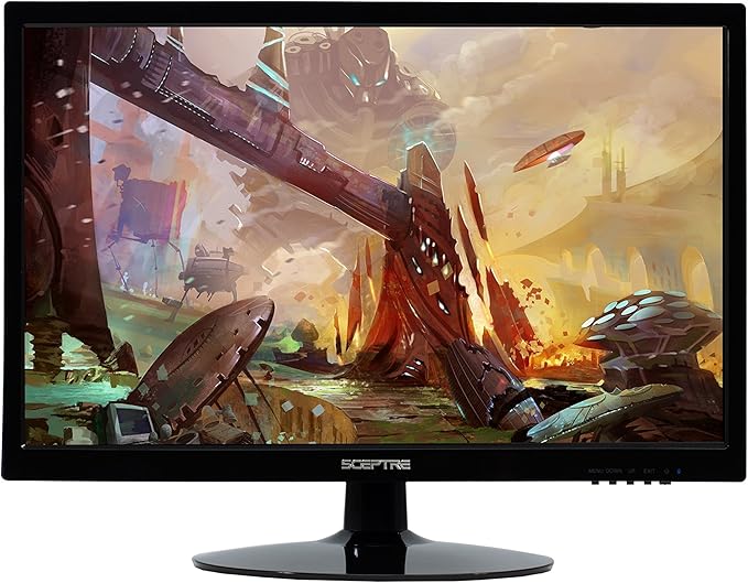 Sceptre 22 Inch LED Monitor 1080p 75Hz 99% sRGB Build-in Speakers HDMI x2 VGA Machine Black