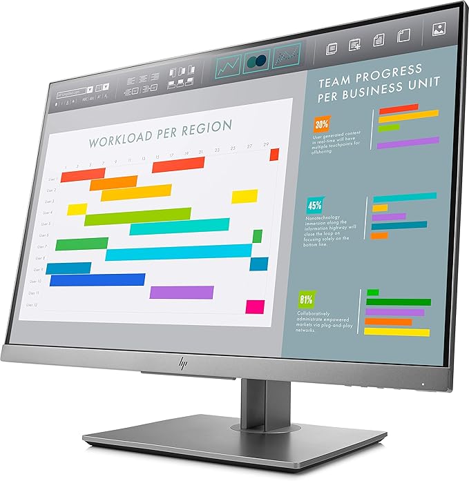 HP EliteDisplay E243i LED Display 61 cm (24) WUXGA Flat BlackSilver