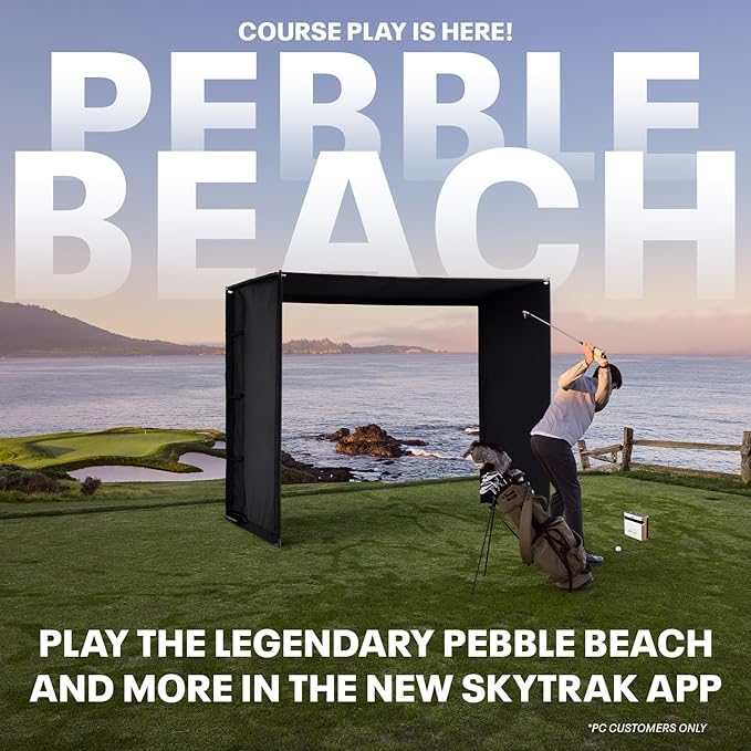 SKYTRAK Golf Launch Monitor | Photometric Technology for Ball Speed Carry &amp Total Distance Spin Rates Launch &amp Shot Shape Data | Golf Simulator &amp Practice