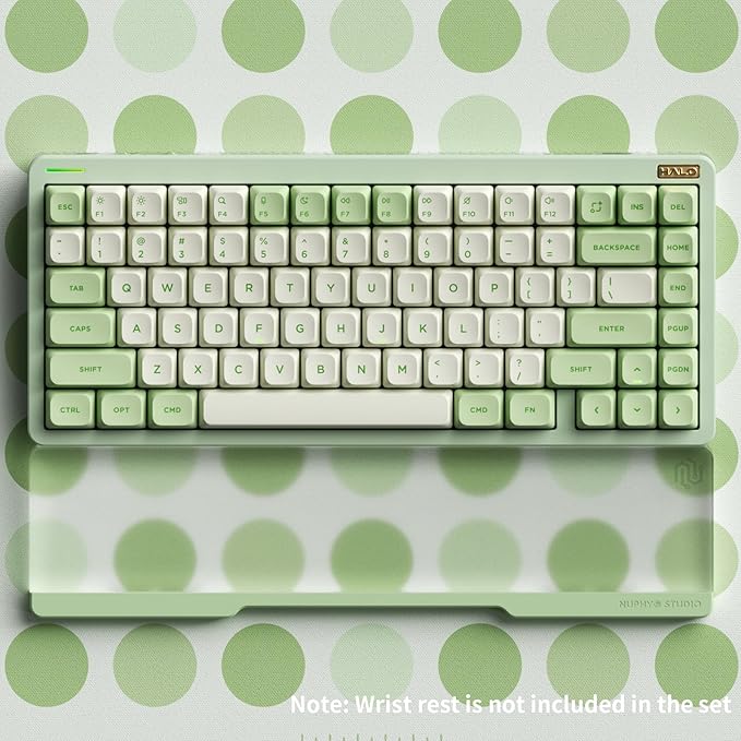 nuphy Halo75 V2 Mechancial Gaming Kyeboard75% Wireless Hot Swappable Bluetooth Keyboard83 Kyes RGB Backlit KeyboardSupport Bluetooth/2.4GHz/USB-C (Green Lemon (55gf))