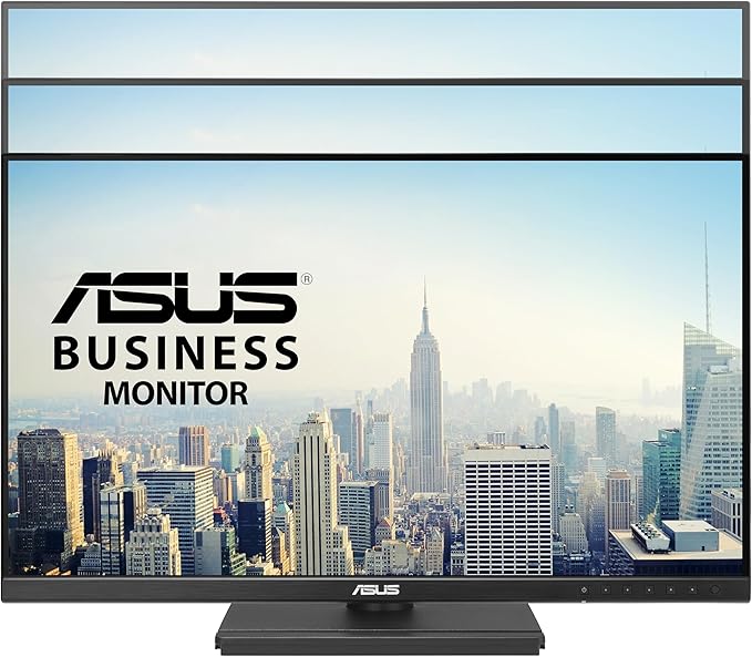 ASUS BE249CGN 23.8 FHD IPS Docking Monitor (1920 x 1080) 5ms Response Time 120Hz Frameless USB-C Docking RJ45 HDMI DisplayPort Speakers Ergonomic Design Low Blue Light