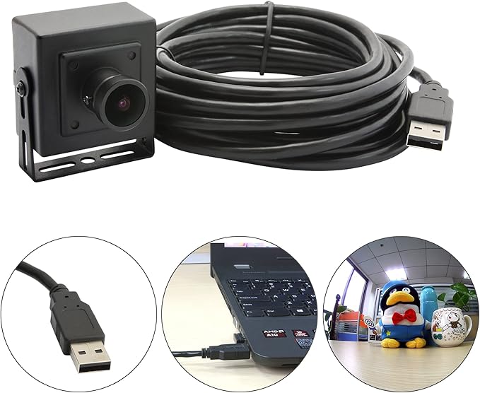 ELP 170 Degree megapixel fisheye Lens 5.0 megapixel USB Camera with aptina cmos Sensor and Aluminum Mini case