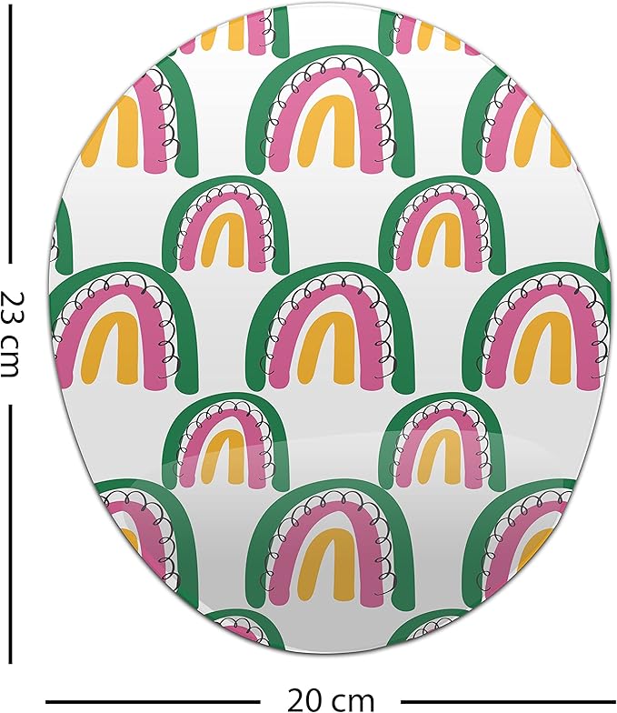 Ergonomic Mouse Pad with Wrist Rest Digital Printed Mouse Mat for Tendon Sheath Problems Non-Slip Base for Office and Home Size: 20 x 23 cm