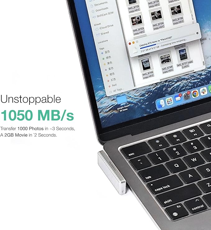 planck SSD Portable External SSD Phone-First Pocket Drive for iPhone 15/16/17 Android Mac/Windows Cameras &amp PS5 4K Apple ProRes Direct-Record Gimbal-Ready Shockproof USB-C up to 1050 MB/s