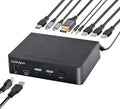StarTech.com 2-Port USB-C KVM Switch Single 4K 60Hz DisplayPort Monitor 3.5mm Audio 6X USB Hub Ports Hot Key Switching Thunderbolt 3/4 Compatible TAA (SV231DPUCA)