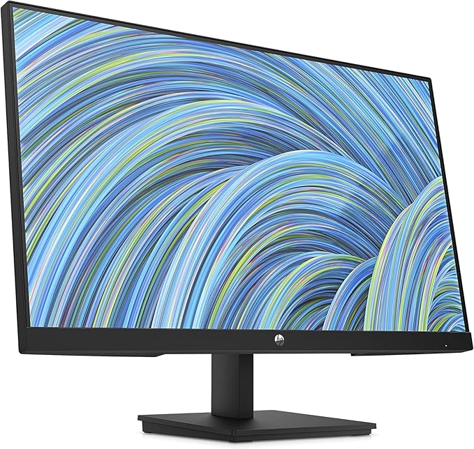 HP 24 FHD VA Monitor Full HD 1920 x 1080 LCD Display 5ms Response Time 75Hz Refresh Rate 16:9 Aspect Ratio 250 Nit FreeSync 3000:1 Contrast Ratio with 5ave HDMI Cable Flat-Black
