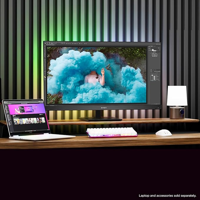 HP OMEN 31.5 inch UHD 144Hz Smart Gaming Monitor 4K UHD Display (3840 x 2160) IPS Panel Technology VESA DisplayHDR 400 1ms GtG (with Overdrive) NVIDIA G-SYNC Compatible Black OMEN 32x (2025)