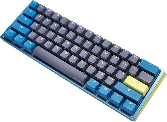 Ducky One 3 Mini Daybreak 60% Mechanical Keyboard: Quack Mechanics Dampening Hot-Swappable Cherry MX Red Switches High-Density PBT Tripleshot Keycaps RGB US