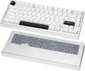 KEEBMONKEY WOBKEY Rainy 75 CNC Aluminum HMX/JWK/Cocoa Switches Triple-Mode Connectivity Mechanical Keyboard with Superior Acoustics RGB/FR4/Silver SUS304/7000mAh/Cocoa Switch (Pro - Silver)