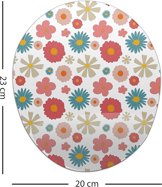 Ergonomic Mouse Pad with Wrist Rest Digital Printed Mouse Mat for Tendon Sheath Problems Non-Slip Base for Office and Home Size: 20 x 23 cm