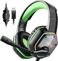 EKSA E1000 Gaming Headset Computer Headphones with Noise Canceling Mic &amp RGB Light Compatible with PC PS4 PS5 Laptop