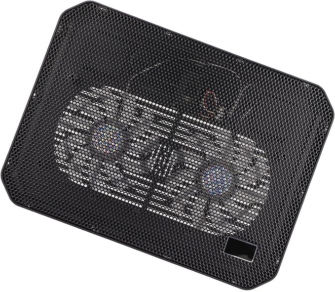 KIMISS Ergonomic Gaming Laptop Cooling Pad with Fans USB Ports Fast Heat Dissipation for Laptops Under 17in - Silent Laptop Cooler