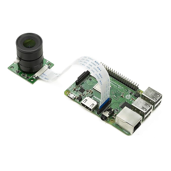 Arducam for Raspberry Pi 5 Camera Module with Interchangeable CS Mount Lens for Pi 5 4 3 3B+ 5MP OV5647 1080P