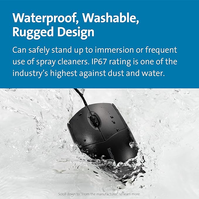 Kensington Pro Fit Washable Wired Mouse (K70315WW)