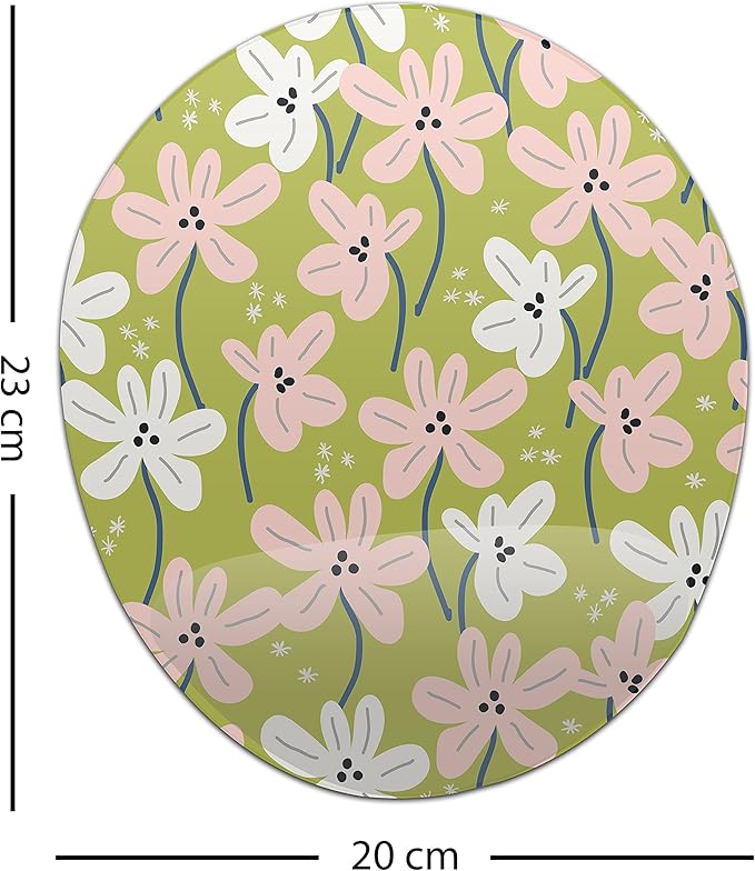 Ergonomic Mouse Pad with Wrist Rest Digital Printed Mouse Mat for Tendon Sheath Problems Non-Slip Base for Office and Home Size: 20 x 23 cm