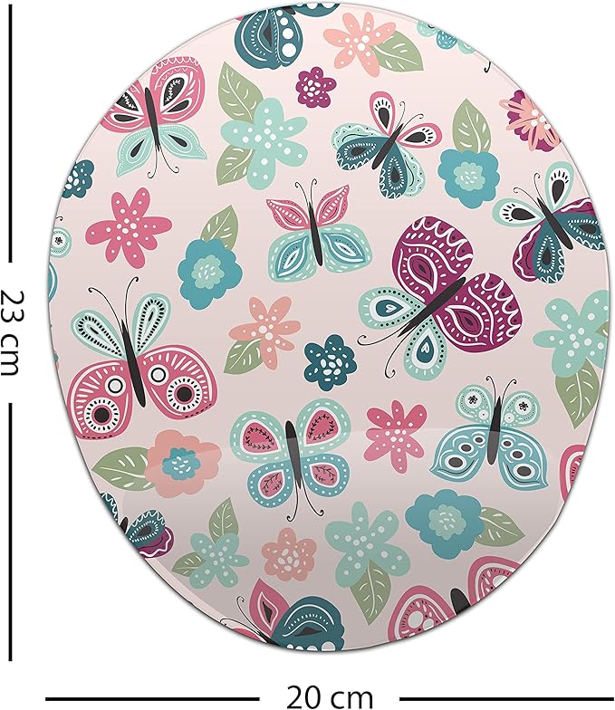 Ergonomic Mouse Pad with Wrist Rest Digital Printed Mouse Mat for Tendon Sheath Problems Non-Slip Base for Office and Home Size: 20 x 23 cm