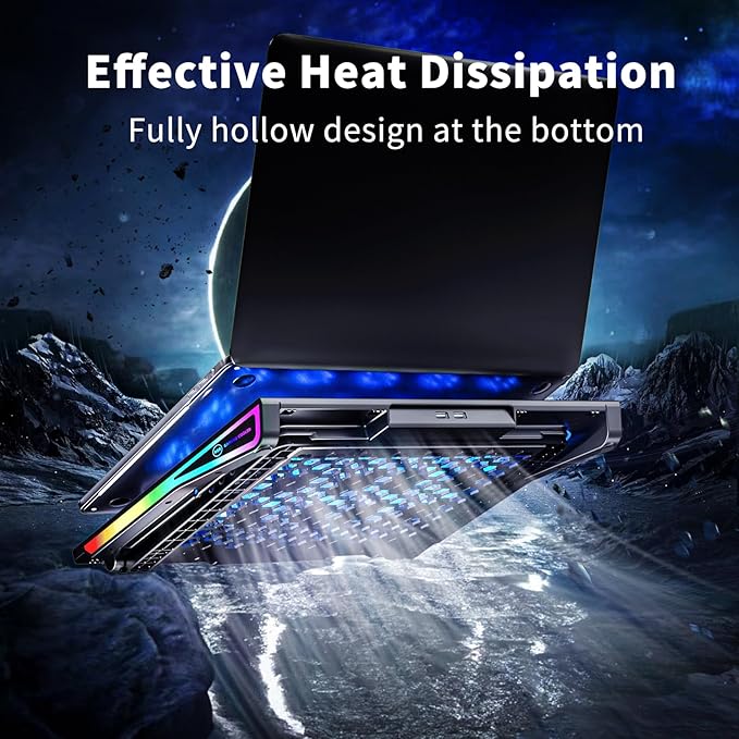 AICHESON Gaming Laptop Cooling Pad and 2 USB A to A Cable Set