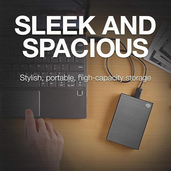 Seagate One Touch 5TB Password Activated Hardware encryption Portable External Hard Drive Portable External Hard Drive PC Notebook &amp Mac USB 3.0 Space Gray (STKZ5000404)
