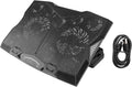 Laptop Cooler Stand Multi Angle Adjustable 3400RPM High Speed 11 Fans Cooling Pad for Notebook Tablet Gaming ABS Material 5 Height Levels