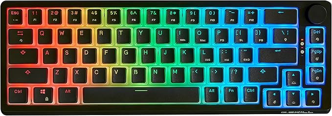 G.SKILL KM250 RGB 65% (67-Key) Mechanical Keyboard PBT Dual Injection Keycap (Black)