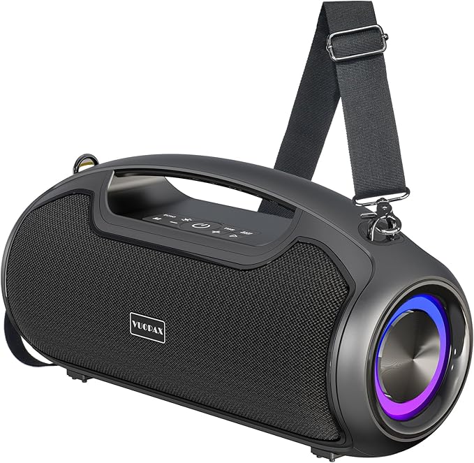 Upgrade Portable Bluetooth Speakers Wireless 200W MAX Loud Powerful Speaker w/Deep Bass IP65 Waterproof/ BT5.4 for Outdoor Party Camping Tailgating Beach Large Workshop Garage 24H Playtime