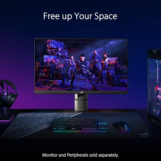 ASUS ROG Monitor Desk Mount Kit ACL01 Supports Most 24” to 49” PG and XG Series Model not Compatible with Non-ASUS Monitor Mounting Base C clamp Quick and Easy Set-up