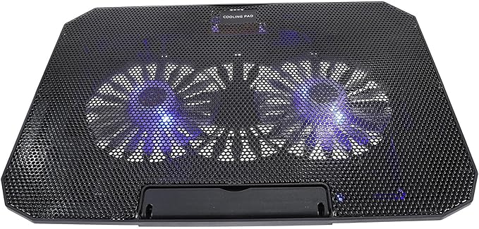 Veemoon Laptop Cooler Stand and Radiator for 14-15.6 Inch Laptops USB Powered Cooling Pad with Heat Dissipation Function Suitable for Office and Gaming Use Black