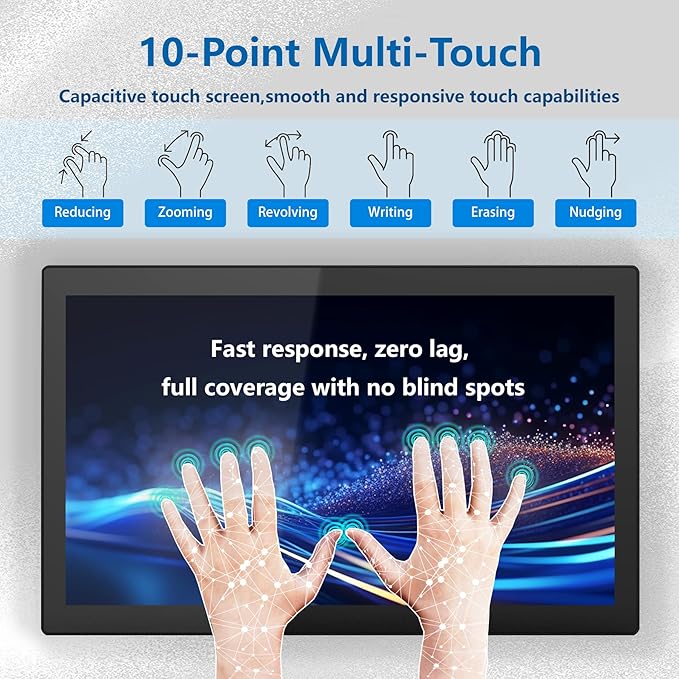 15 inch Android 14 Industrial Embedded Interactive Touchscreen Panel PCCapacitive Multi-Touch Tablet with Front IP65 MonitorWiFi &amp BTHDMI/USB Ports for KiosksFactory(4GB RAM64GB SSD)
