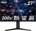 Pixio PX277 Prime Neo 27 inch 180Hz Refresh Rate QHD 1440p Resolution Fast IPS Panel 1ms GTG Response Time Gaming Monitor with Adaptive Sync