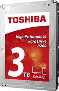 Toshiba P300 3TB Desktop 3.5 Inch SATA 6Gb/s 7200rpm Internal Hard Drive