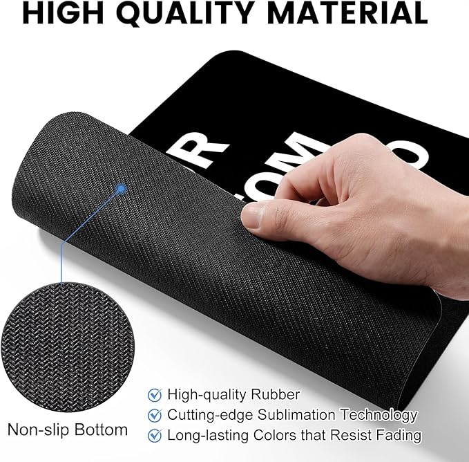 150 Packs Custom Mouse Pad Bulk with Photo Logo Personalized Image Text Laptop Desk Mat Sublimation Customized Non-Slip Waterproof Desk Writing Pad for Office Work &amp Gaming7.9x7.9 in