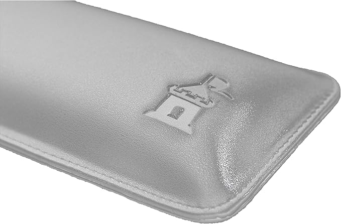 Bailey Compact by Castle - Wrist Rest for Keyboards with Around 61 Keys - Leather Ergonomic Computer Extra Firm Keyboard Wrist Support for Typists Gaming Heavy Office Use (Stone Compact Size)
