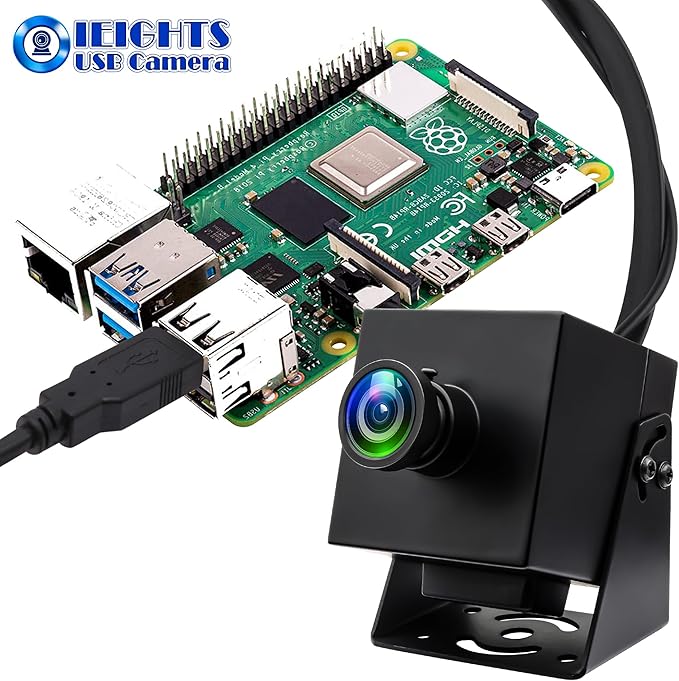 4K 60fps HDMI Webcam USB3.0 Camera Dual Output Wide Angle 120degree Low Distortion Lightburn_Camera 2X Digital Zoom Webcamera H.264 High Speed USB Security Cameras for Computer TV Monitor