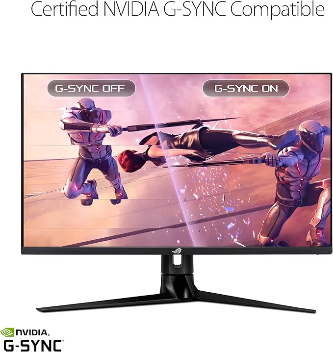 ASUS ROG Swift PG32UQ 32” 4K HDR 144Hz DSC HDMI 2.1 Gaming Monitor UHD (3840 x 2160) IPS 1ms G-SYNC Compatible Extreme Low Motion Blur Sync Eye Care DisplayPort USB DisplayHDR 600