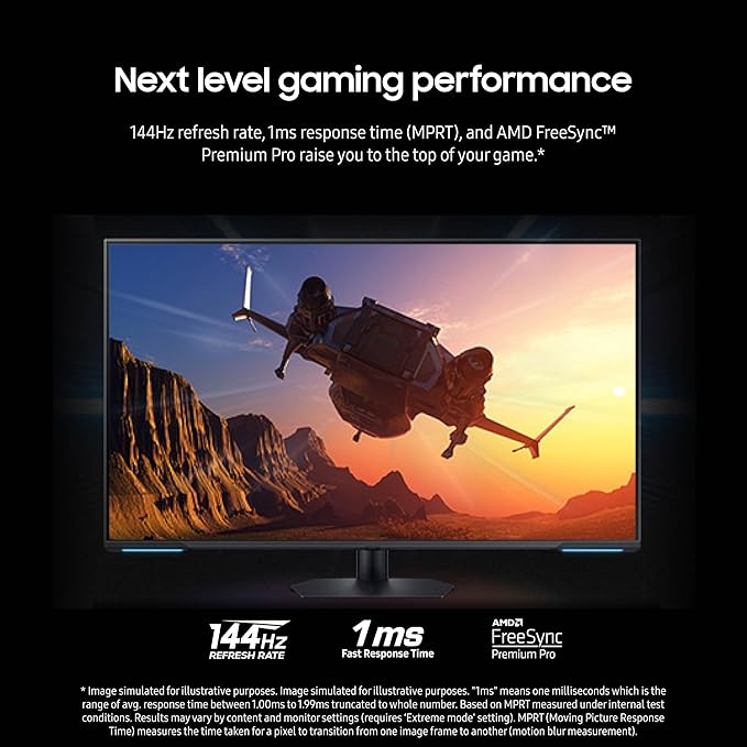 SAMSUNG 43 Odyssey Neo G7 Series 4K UHD Smart Gaming Monitor 144Hz 1ms VESA Display HDR600 Quantum Matrix Technology AMD FreeSync Premium Pro LS43CG702NNXZA Black