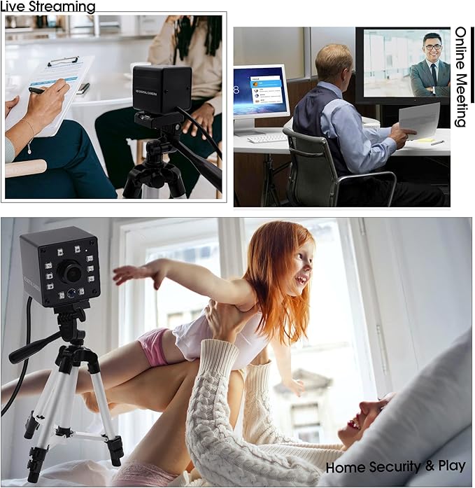 SVPRO IR Night Vision USB Camera 1080P Infrared Wide Angle With Fisheye Lens OV2710 UVC Webcam HD Security for Computer