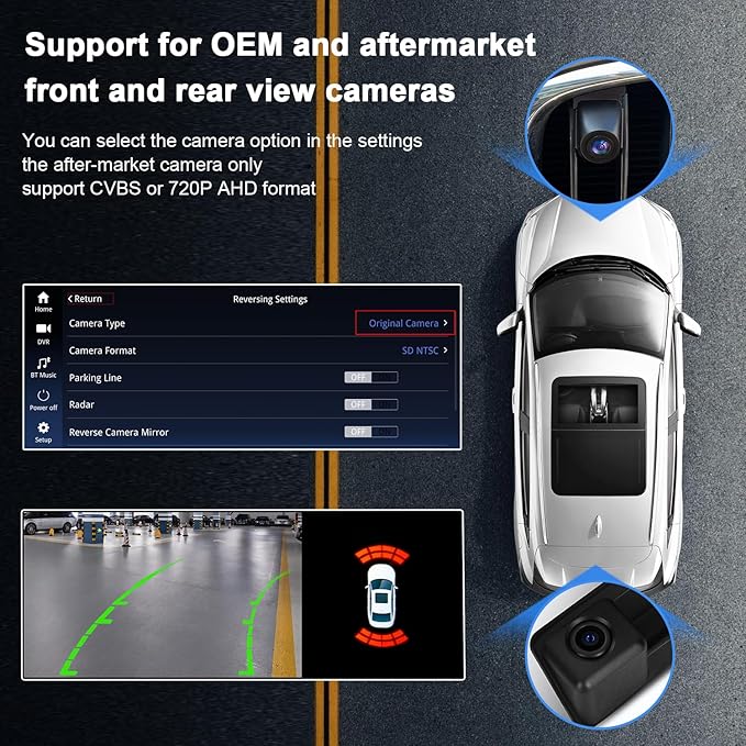PEMP 12.3 Blue Anti-Glare Ultra-Thin Linux HD Screen for BMW 3 Series F30 NBT CIC Wireless and Wired CarPlay Android Auto Screen Calls Using The OEM Bluetooth 2012-2017